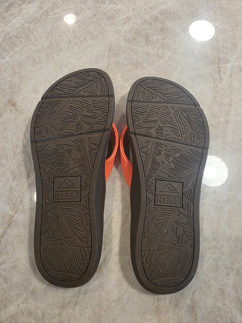Reef Santa Ana Women's Sandals Flip Flops Orange Brown Size 9 - Picture 2 of 2